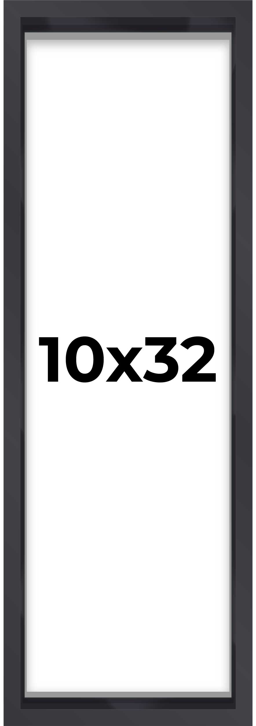 Matte Black Magazine Shadowbox Frame with Black Mat