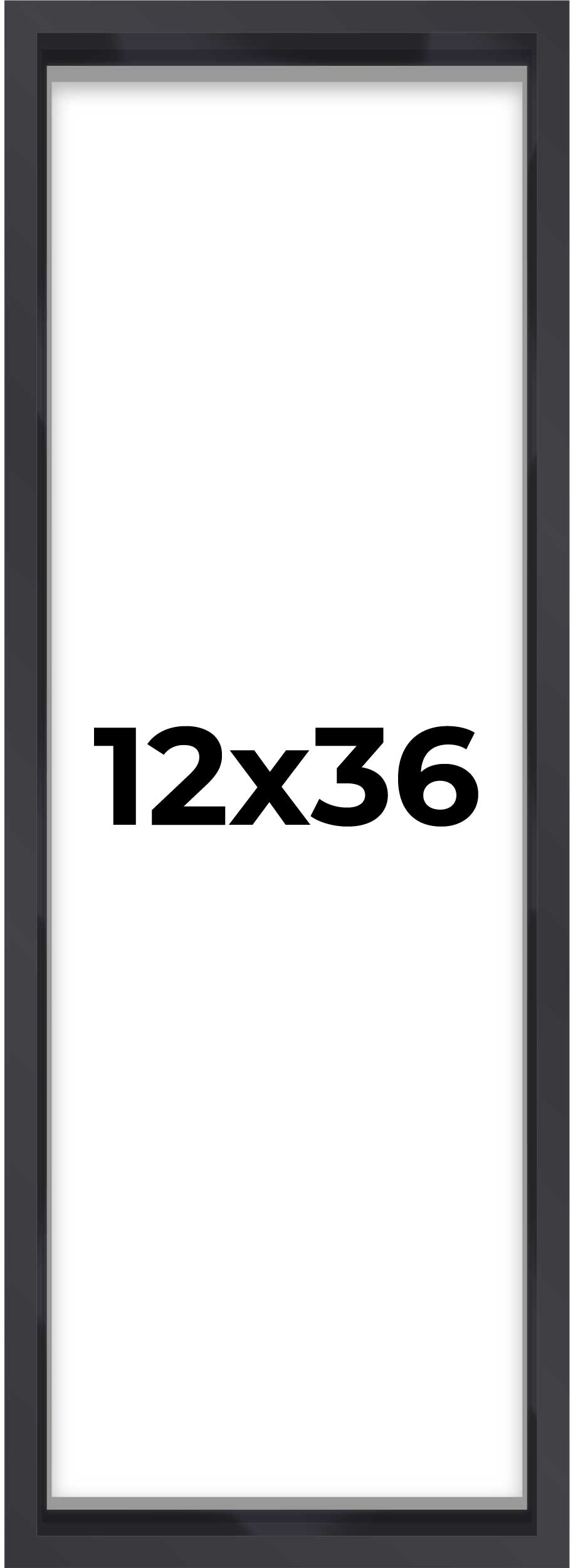 Matte Black Magazine Shadowbox Frame with Black Mat