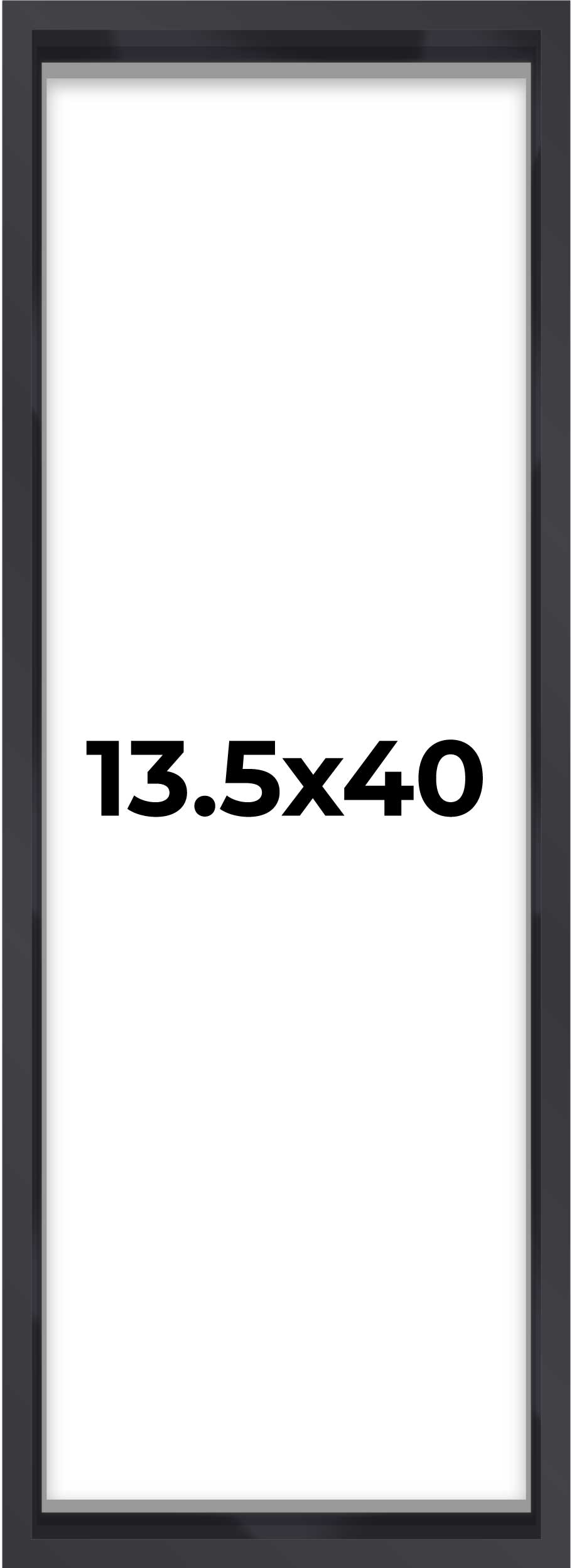 Matte Black Magazine Shadowbox Frame with Dark Gray Mat