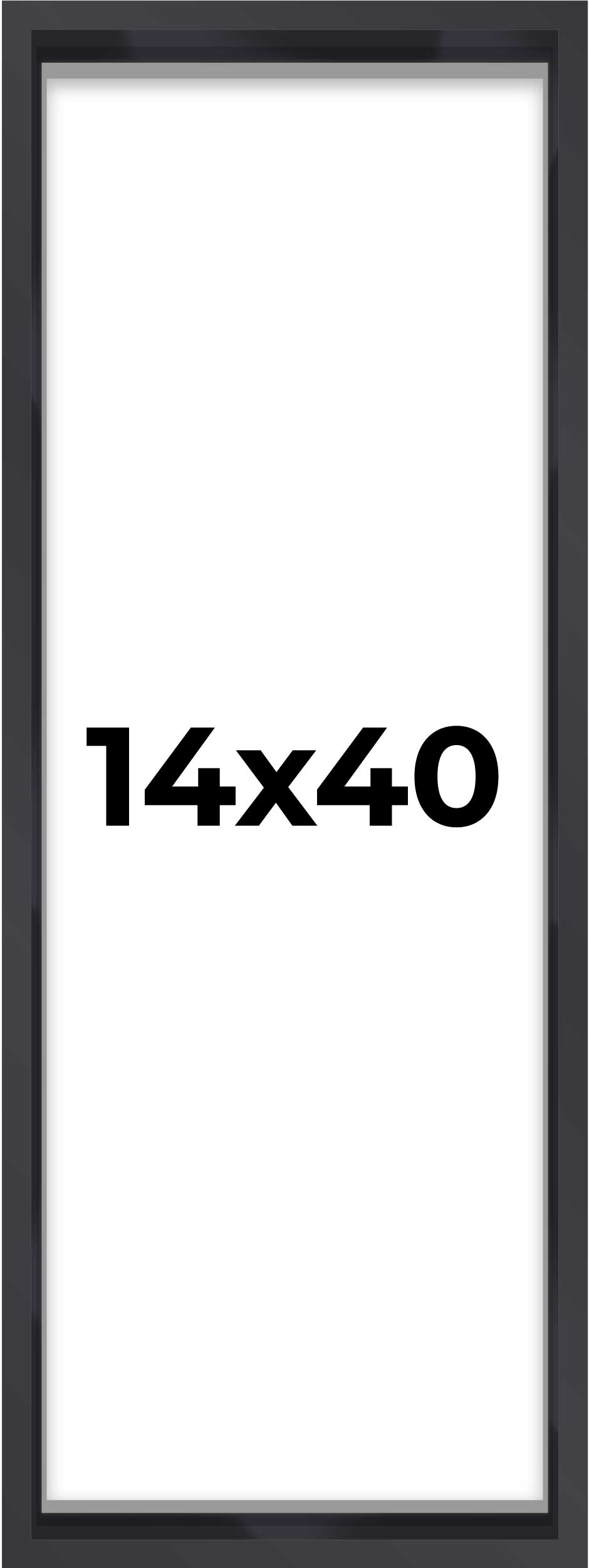 Matte Black Magazine Shadowbox Frame with Black Mat