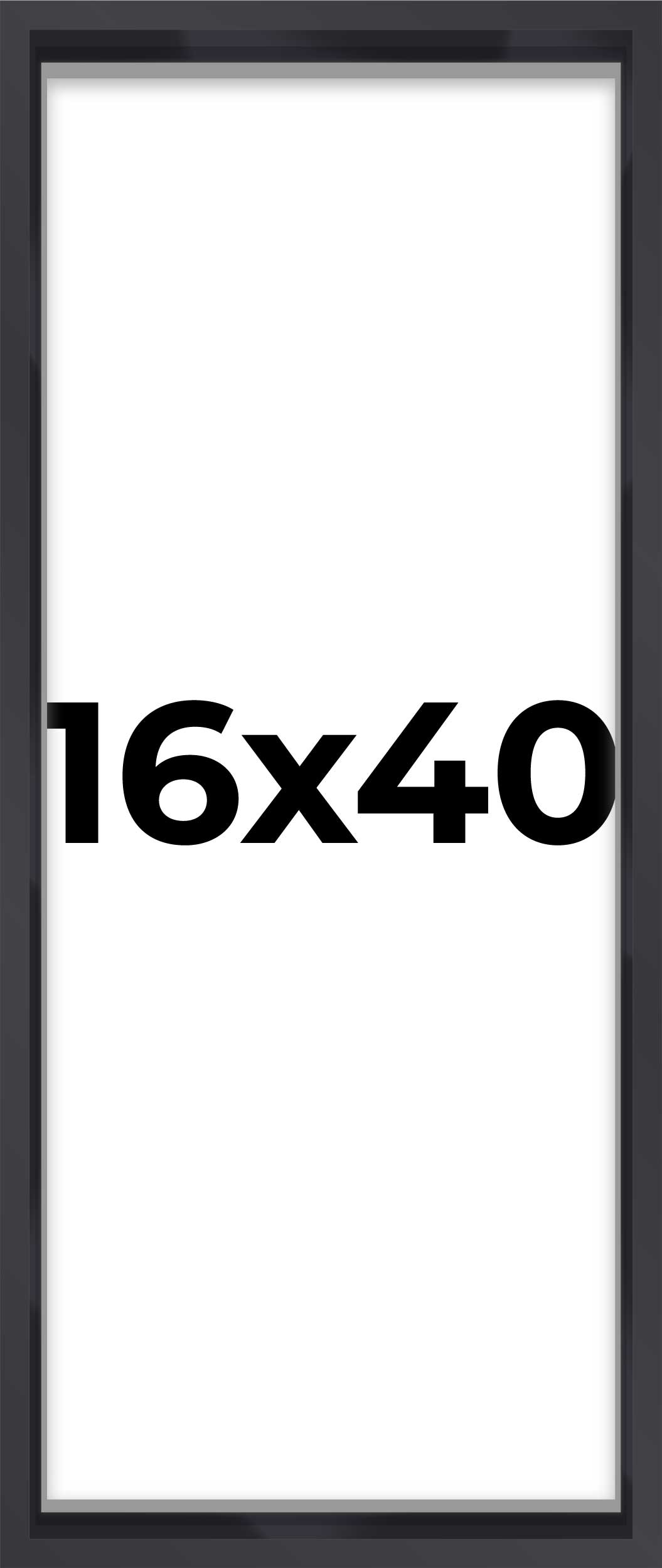 Matte Black Magazine Shadowbox Frame with Black Mat