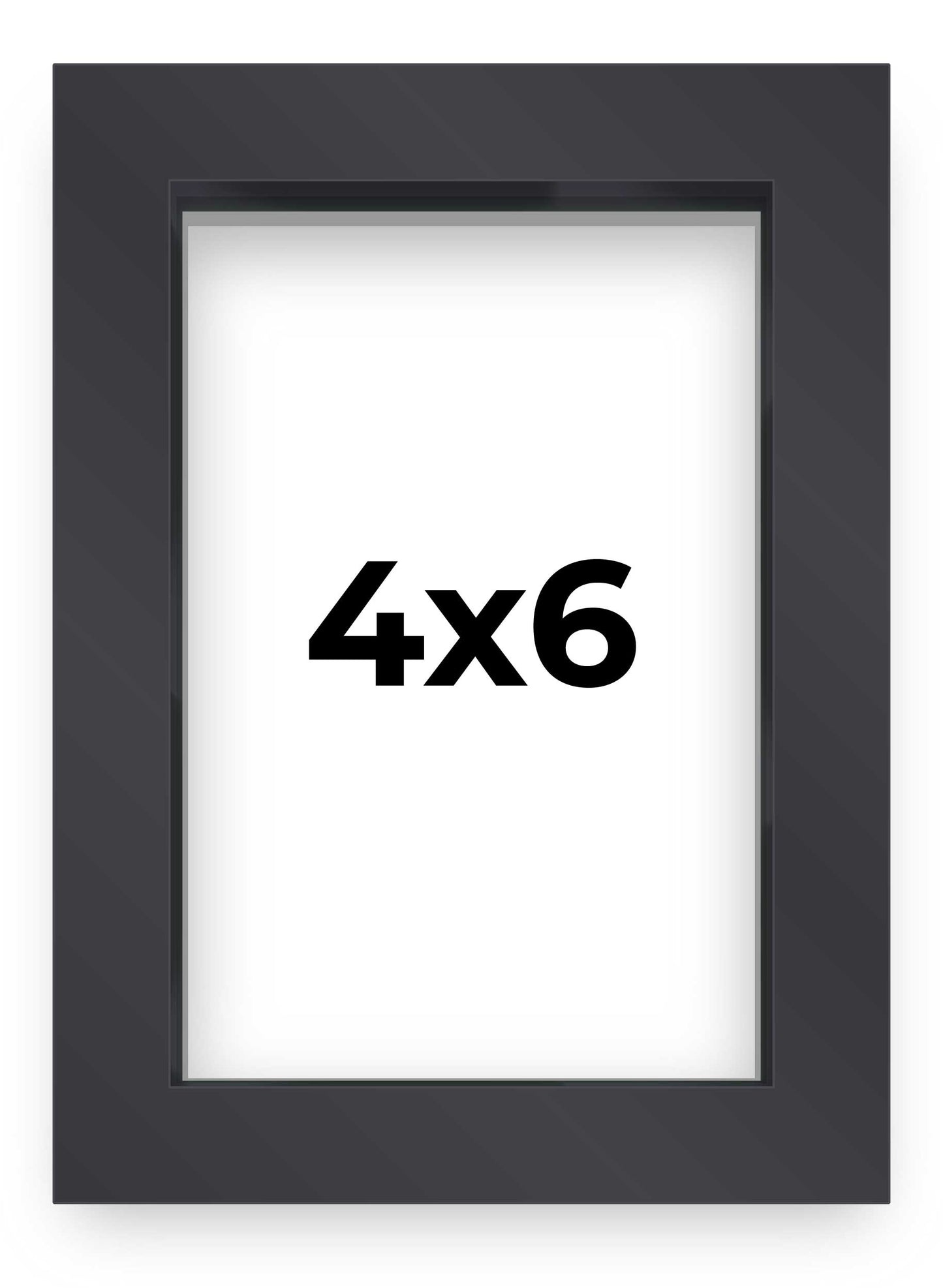2" Deep Black Shadow Box Frame With White Acid-Free Backing