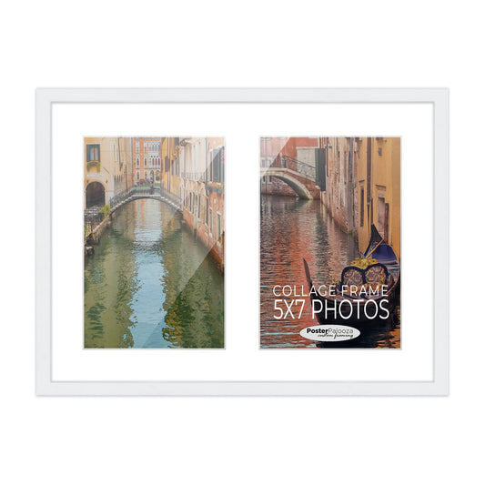 White Finish Collage Frame