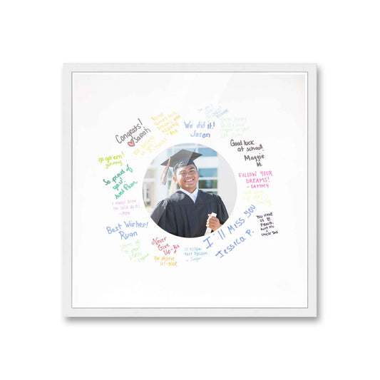 White Autograph & Signature Frame