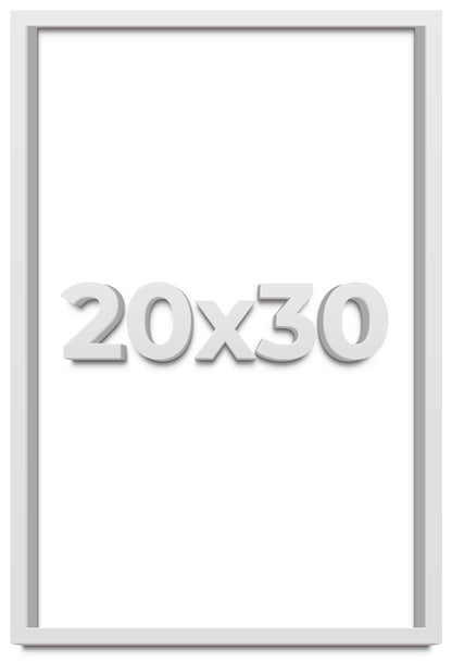 2" Deep White Shadow Box Frame With White Acid-Free Backing