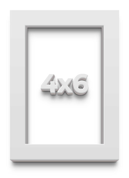 2" Deep White Shadow Box Frame With White Acid-Free Backing