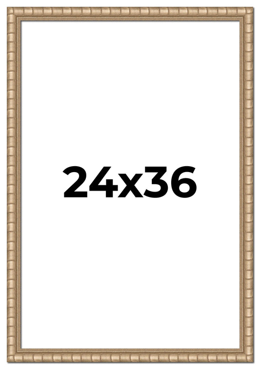 Silver Bamboo 1.5" Moulding Width bamboo wood picture frame