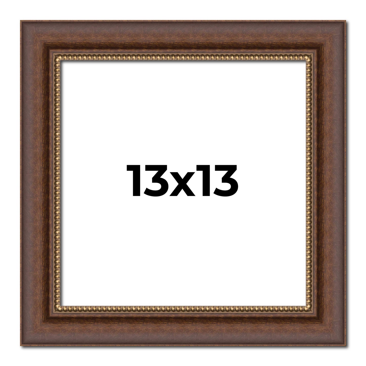 Copper traditional wood picture frame, view 8