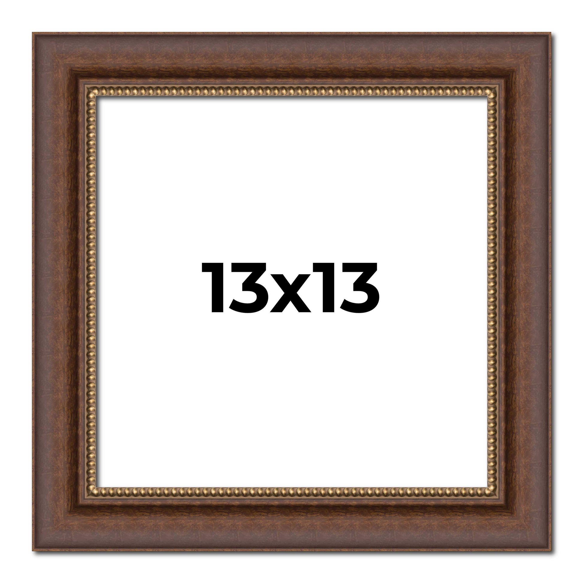Copper traditional wood picture frame, view 8