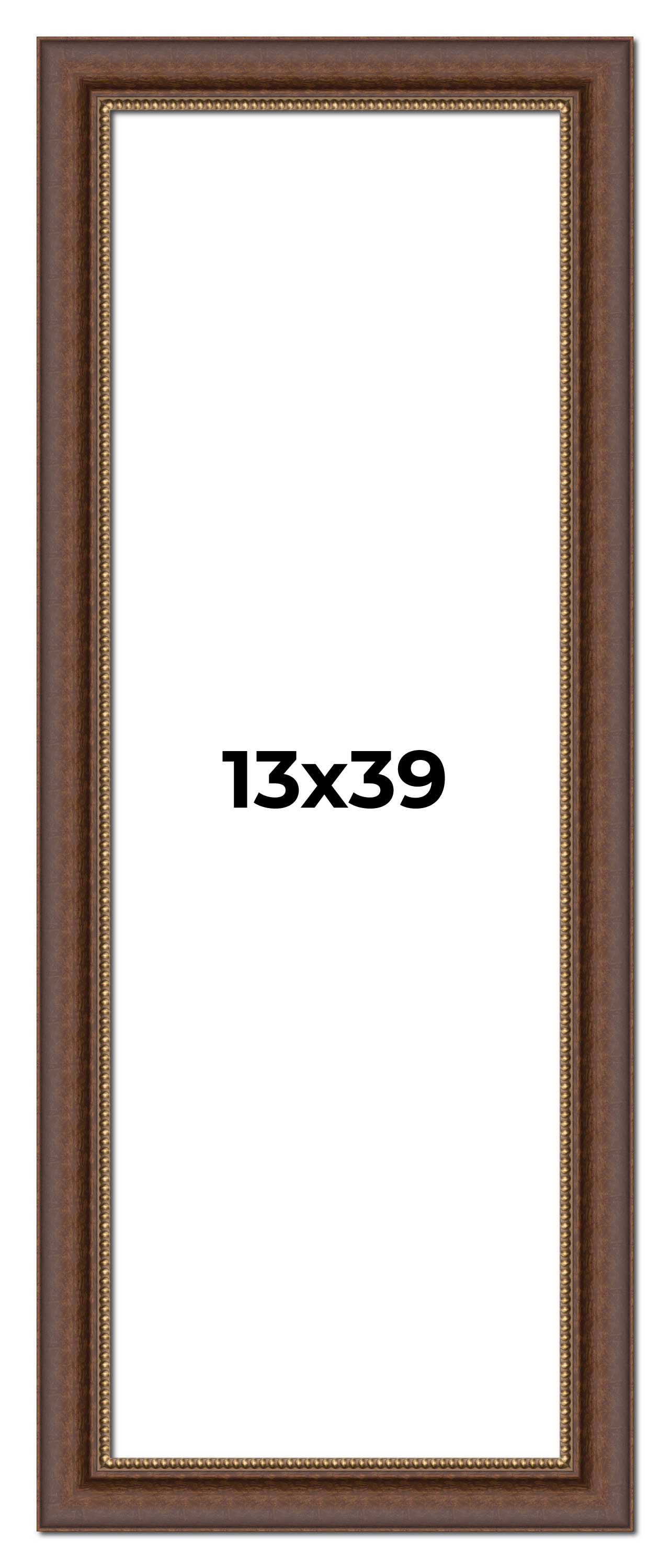 Copper traditional wood picture frame, view 4