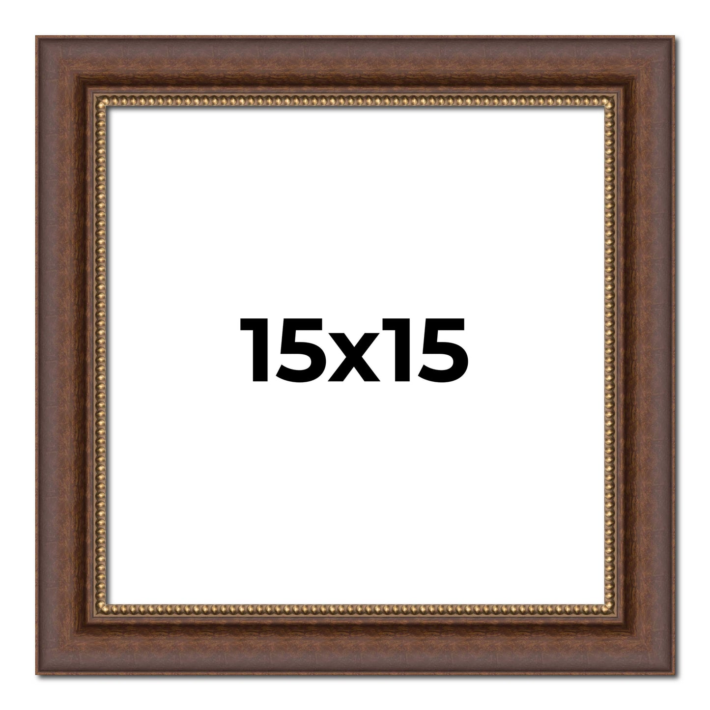 Copper traditional wood picture frame, view 6