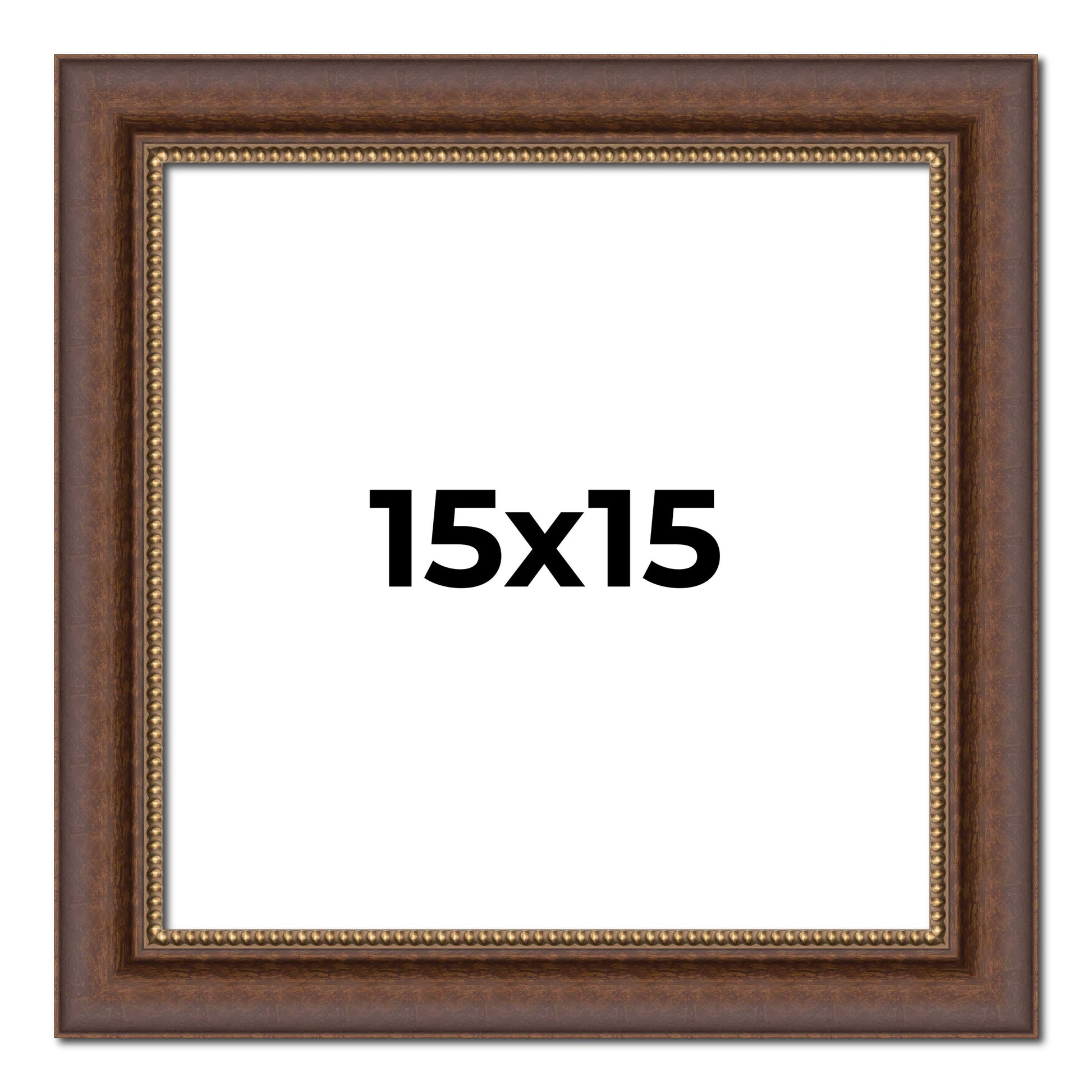 Copper traditional wood picture frame, view 6