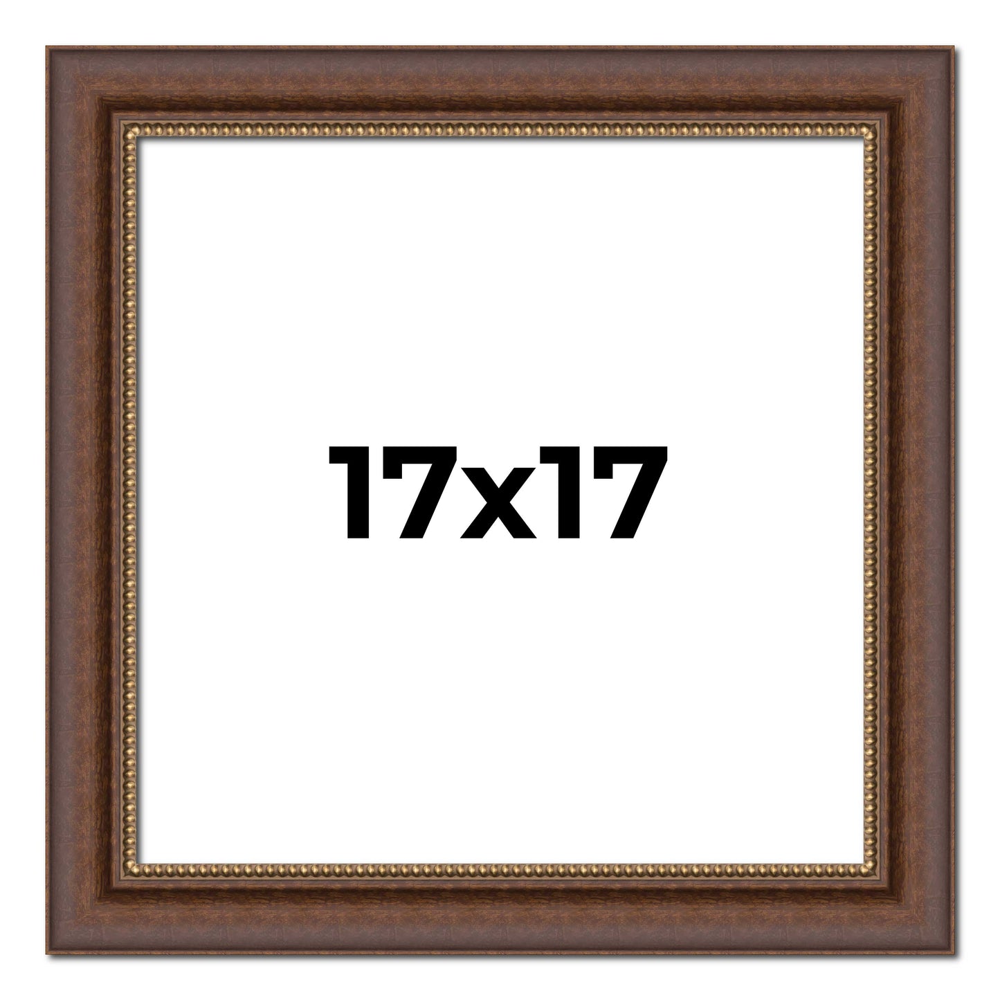 Copper traditional wood picture frame, view 2