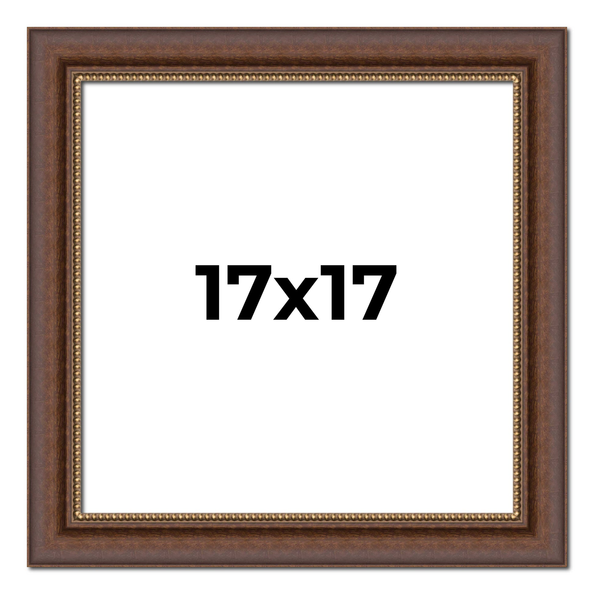 Copper traditional wood picture frame, view 2