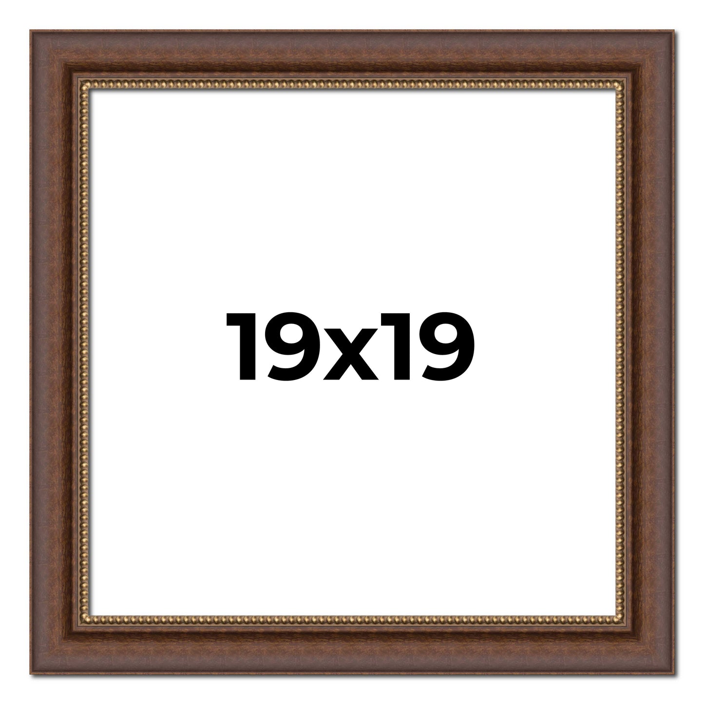 Copper traditional wood picture frame, view 7