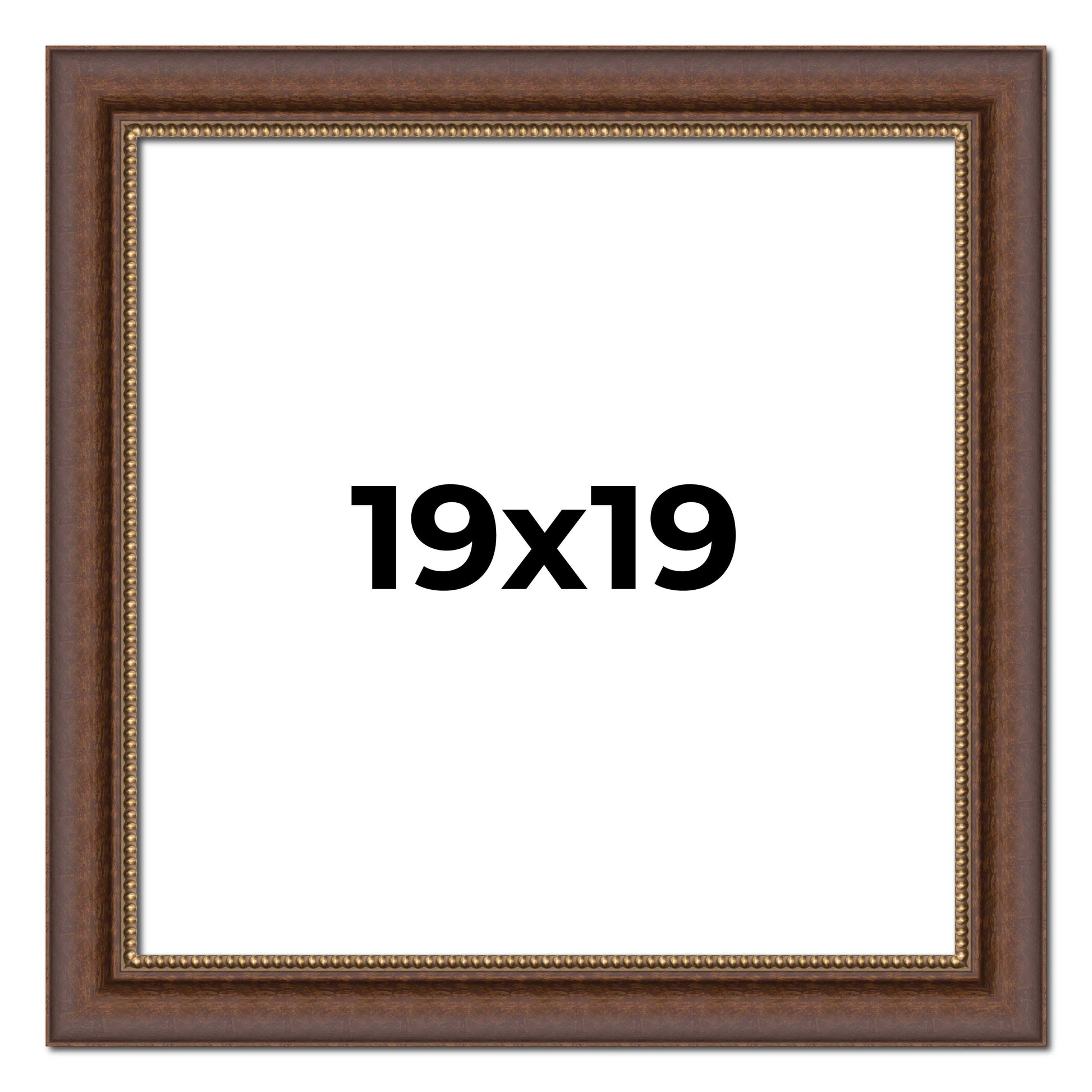 Copper traditional wood picture frame, view 7