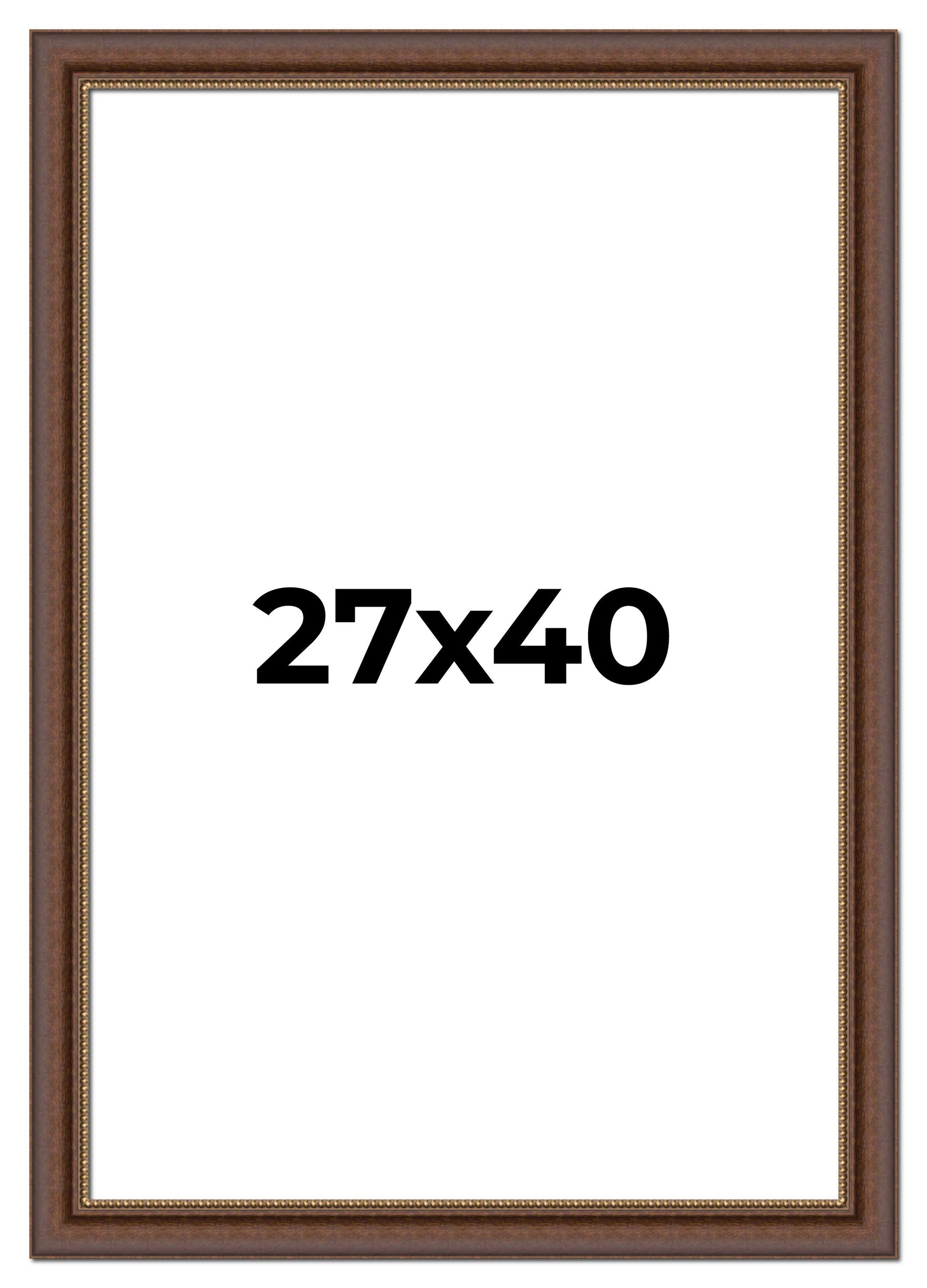 Copper traditional wood picture frame