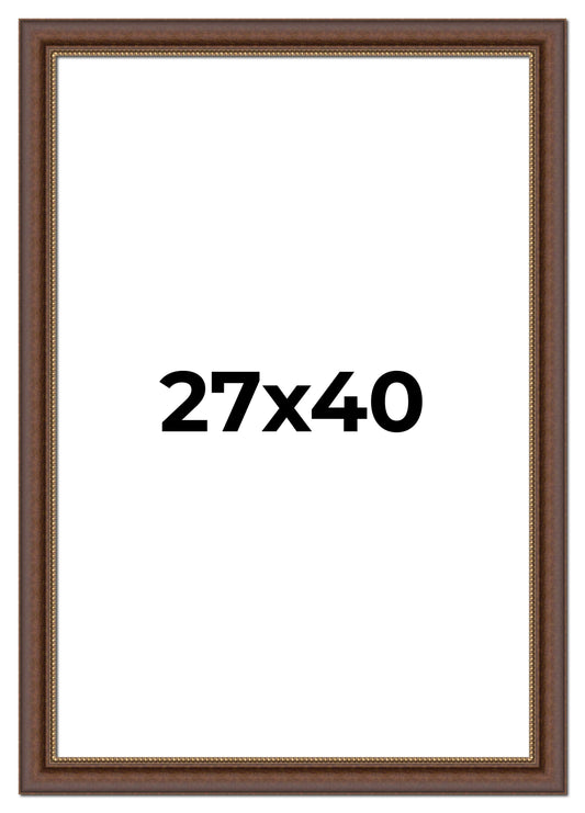 Copper traditional wood picture frame