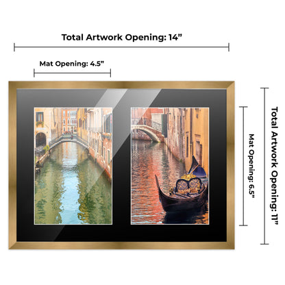 Metallic Gold Bronze Finish Collage Frame