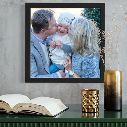 Black Frame with Black Mat