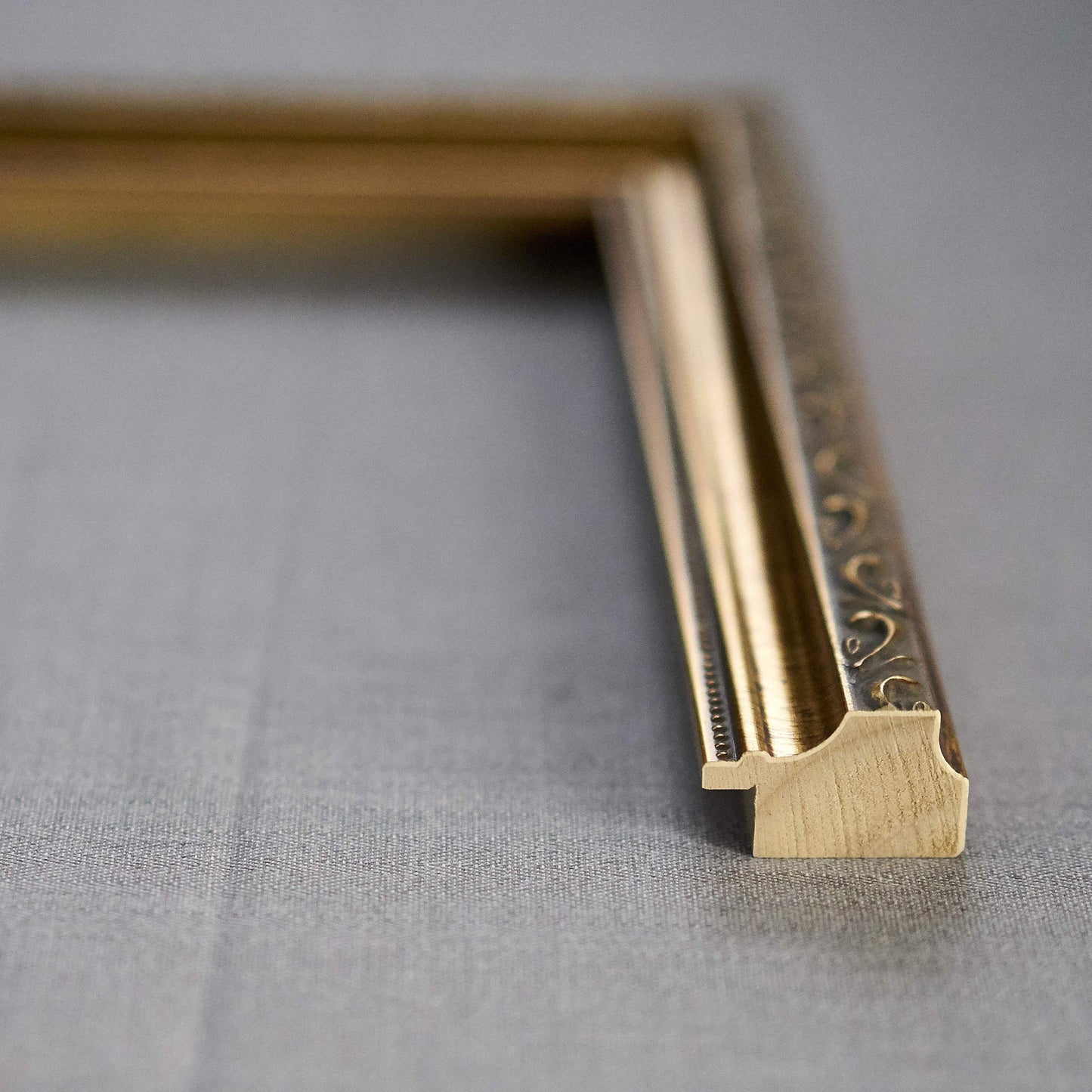 Frame with Mat - Antique Gold 11x14 Frame Wood Made to Display Print or Poster Measuring 8 x 10 Inches with Black Photo Mat