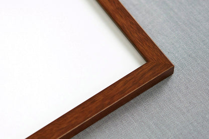 Brown Frame with White Mat