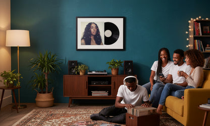 Wood Album Cover Vinyl Record Frame (Style 5)
