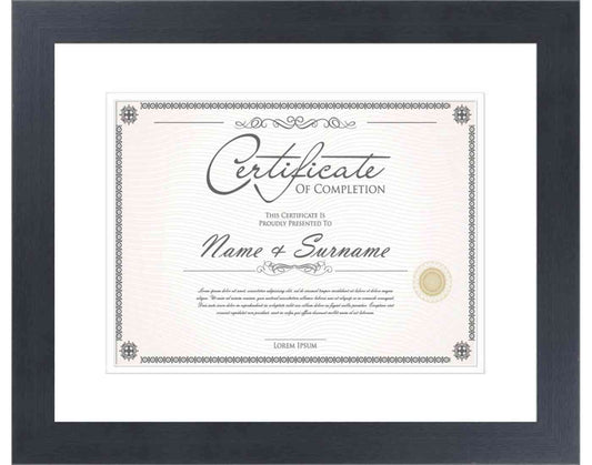 Cappuccino Frame for Diplomas & Certificates