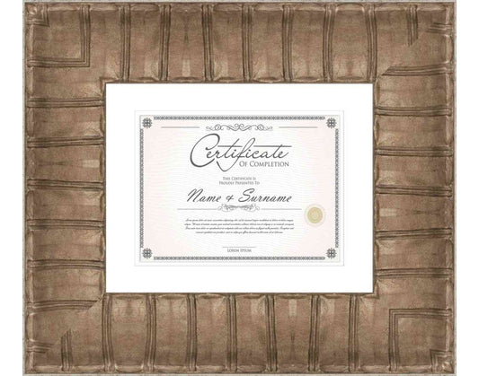 Antique Silver Frame for Diplomas & Certificates