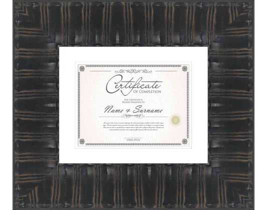 Black Frame for Diplomas & Certificates