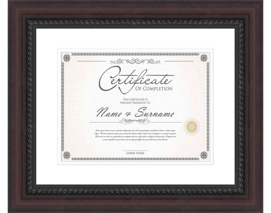 Mahogany Frame for Diplomas & Certificates