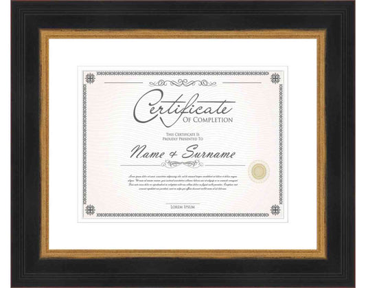 Black Frame for Diplomas & Certificates