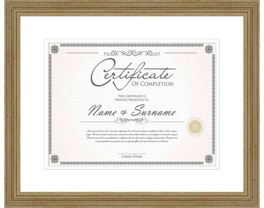 Antique Silver Frame for Diplomas & Certificates