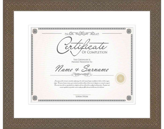 Silver Frame for Certificates & Diplomas