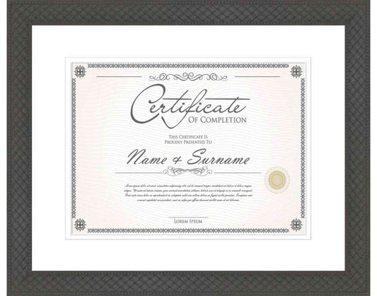 Black Frame for Certificates & Diplomas