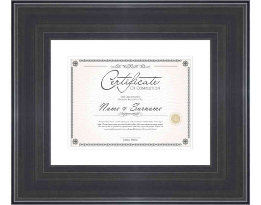 Pewter Frame for Certificates & Diplomas