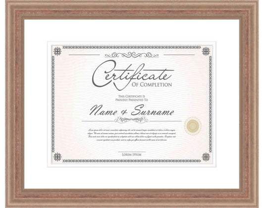 Antique Silver Frame for Certificates & Diplomas