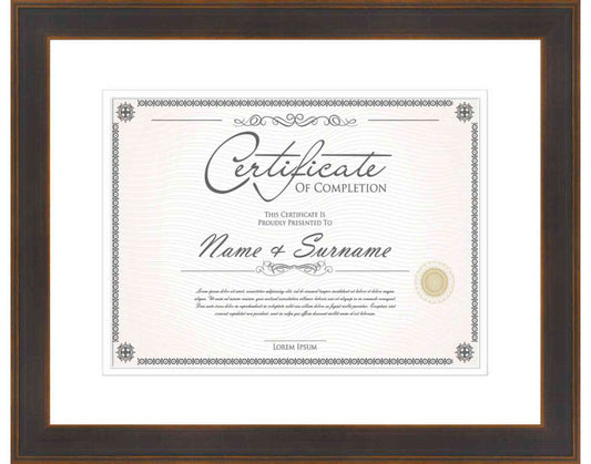 Bronze Frame for Certificates & Diplomas