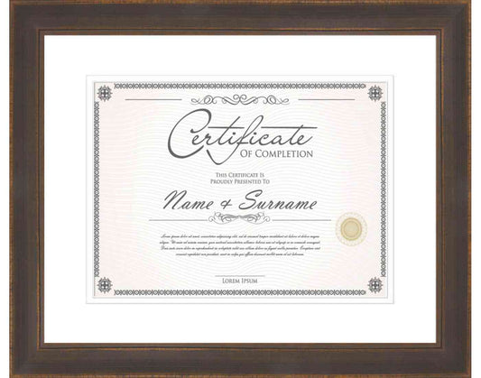 Bronze Frame for Certificates & Diplomas