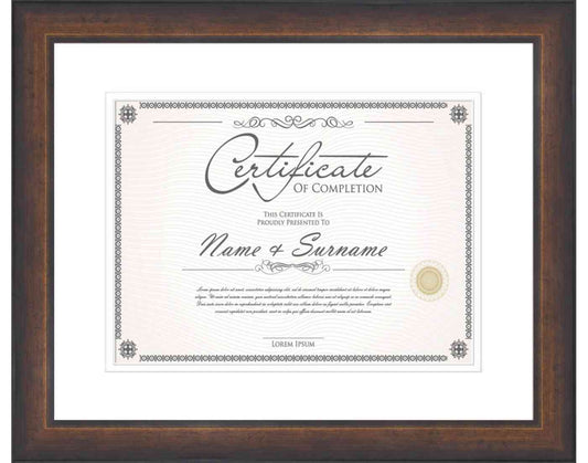 Antique Gold Frame for Certificates & Diplomas