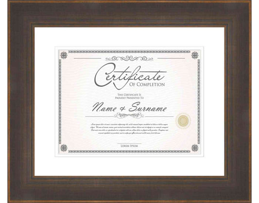 Bronze Frame for Certificates & Diplomas