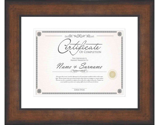 Antique Gold Frame for Certificates & Diplomas