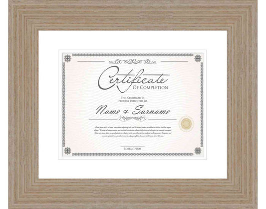 Walnut Frame for Certificates & Diplomas