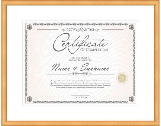 Antique Gold Frame for Certificates & Diplomas