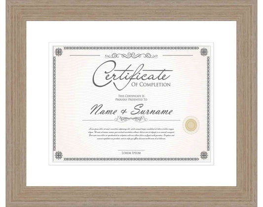 Walnut Frame for Certificates & Diplomas