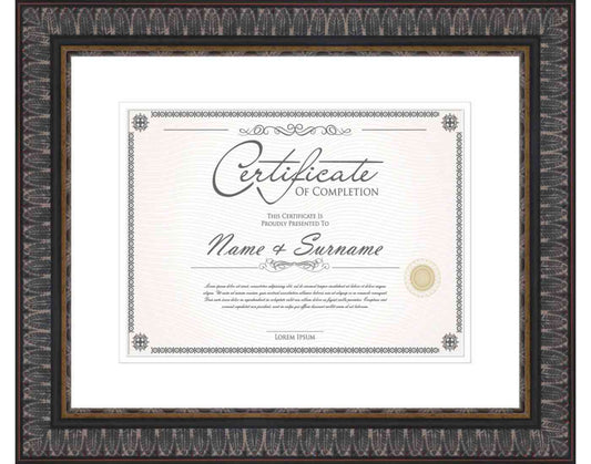 Black Frame for Certificates & Diplomas