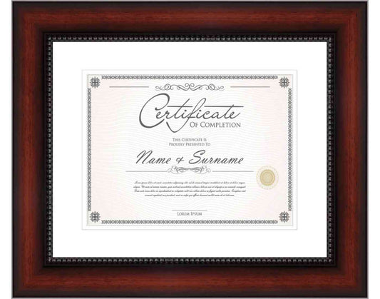 Mahogany Frame for Certificates & Diplomas