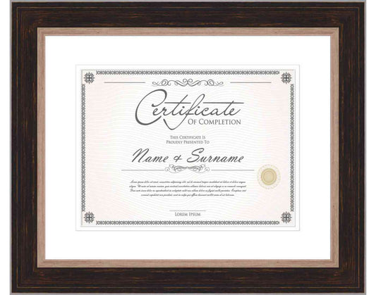 Black Frame for Certificates & Diplomas