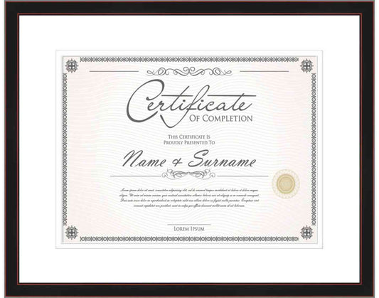 Black Frame for Certificates & Diplomas