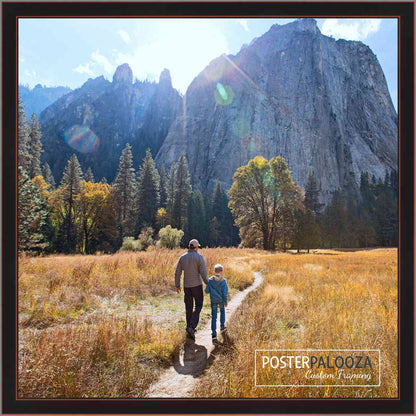 Contemporary Black Wood Square Picture Frame
